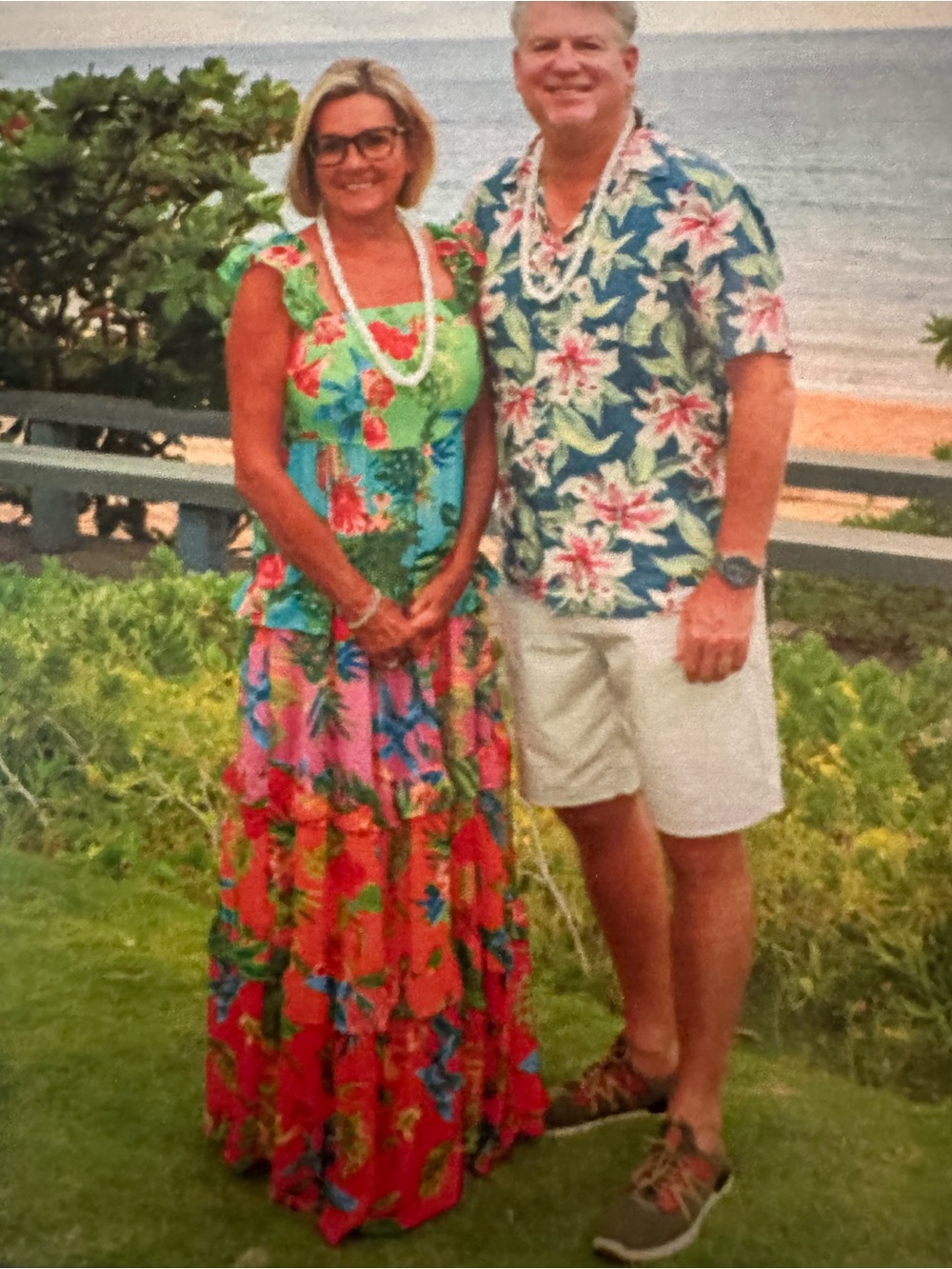Baltic Born Floral Maxi Dress in Green, Pink, Orange - Picture 2 of 3